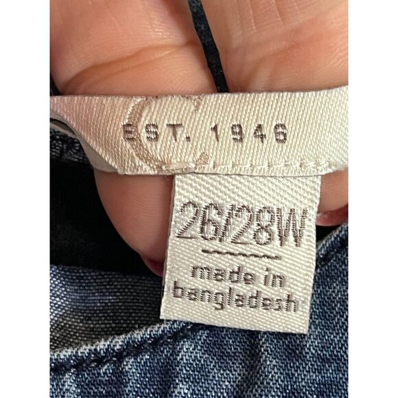 Cato Top Women 26 Blue Chambray Halter Embroidery Boho Western 80s Retro Artsy - Picture 2 of 13